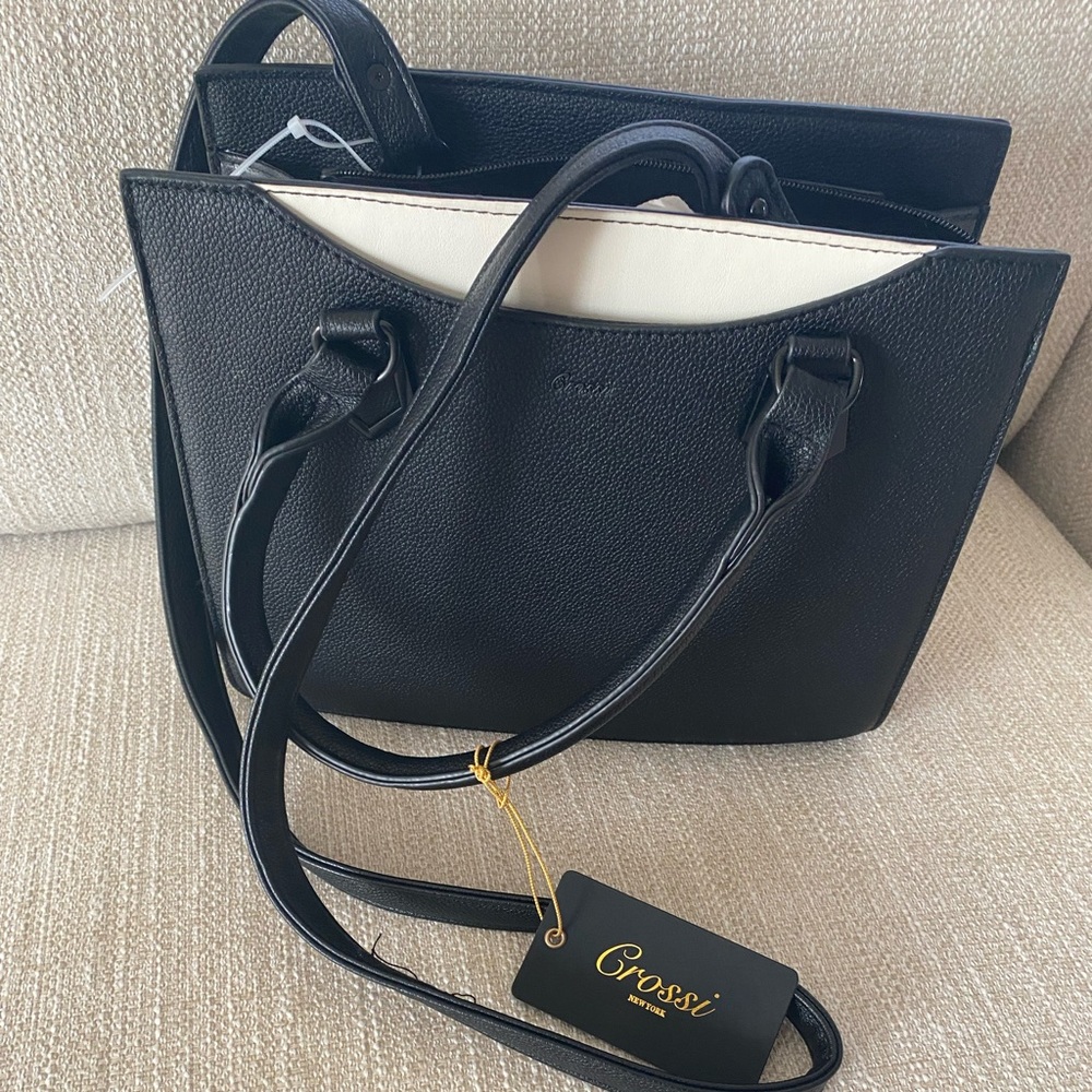 Crossi All Black Purse NWT